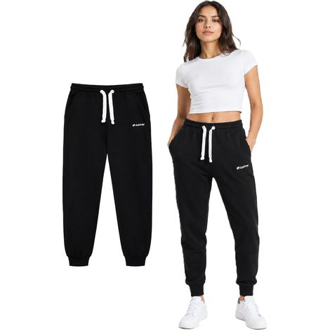 LOTTO - PANTALONI DELLA TUTA DA DONNA - LPAW10001NET NERO L (1/5)