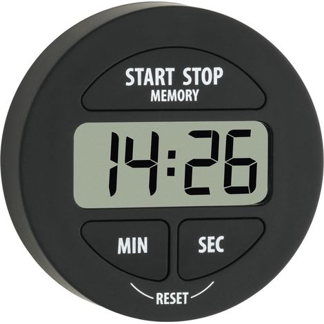 TFA Dostmann 38.2022.01 Timer Schwarz digital