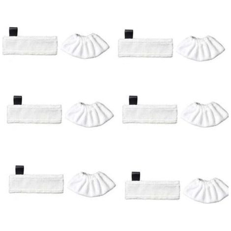 Compatible with Karcher Black Label steam cloth accessories and the , XU, Karcher Magic Floor Mop SC Series steam mop (6 Black Label + 6 fine steam cloths) - (1/4)