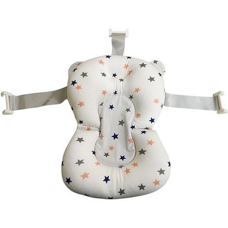 Babybadematte – Badematte für Neugeborene – rutschfeste Badematte – verstellbarer Badewannensitz – Badewannensitz für Neugeborene – 37 x 30 x 3 cm (1/5)
