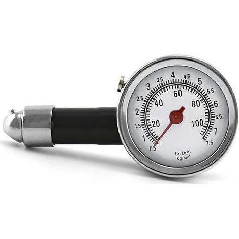 Manomètre de pression des pneus pour moto et vélo 0-100 Psi (1/5)