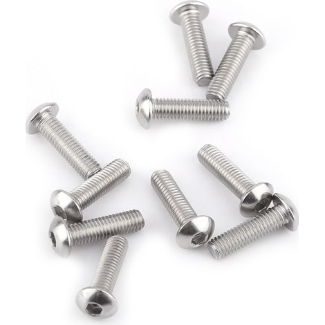 Vis à six pans creux M5 en acier inoxydable SS304, boulons et écrous, tête fraisée, fixation (1/3)