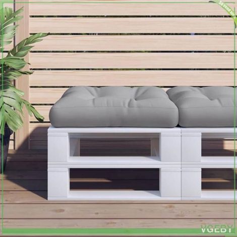 360448 Coussin de palette gris 60x60x12 cm tissu (1/5)