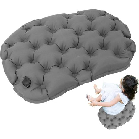 Coussin de siège gonflable – Coussin ergonomique portable pour soulager la pression du coccyx  Coussin confortable réglable pour sièges , chaises de bureau, fauteuils roulants, sièges à