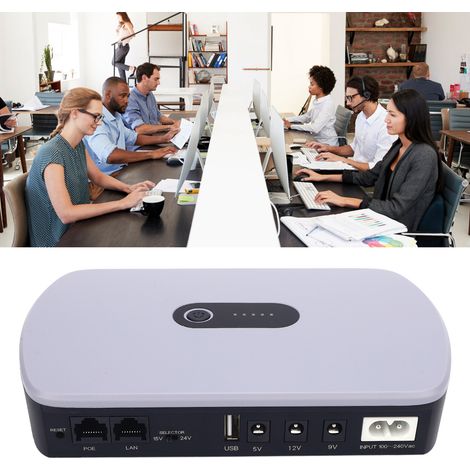 DCF-1018P Mini Onduleur CC haute capacité 10400 mAh pour routeurs, modems optiques et caméras (norme européenne 100-240 V) (1/5)