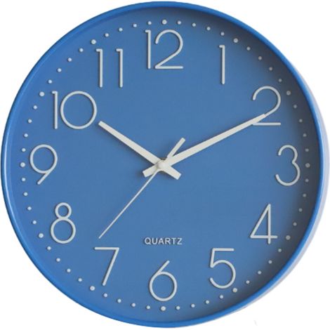 Horloge Murale - Cadran Chiffres Arabes - Silencieuse Sans Tic-Tac - Décoration Intérieure Moderne - 12 Pouces (1/5)