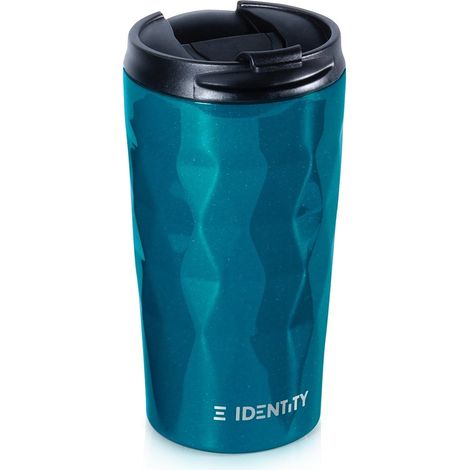 Tazza termica in acciaio blu da 430 ml (1/5)