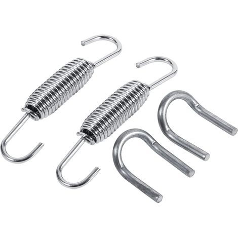 Ressort de tuyau d'échappement, 2x système d'échappement de moto, ressorts de montage entièrement rotatifs en acier inoxydable