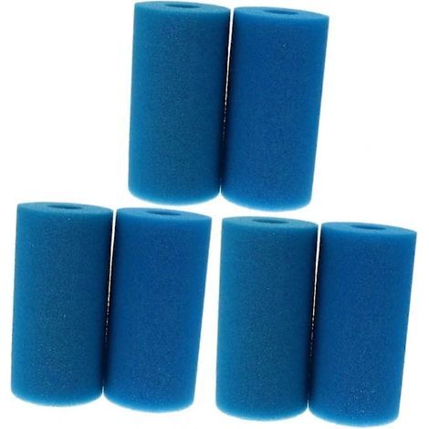 Lot de 6 éponges en mousse de coton pour filtre de piscine, pompe de piscine, éponge de nettoyage pour filtre de piscine[co]-AquaForge (1/5)