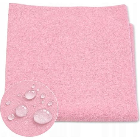 Wasserdichte Matte 120x60 cm, wasserdichte Frotteeunterlage für ein Kinderbett, rosa (1/5)