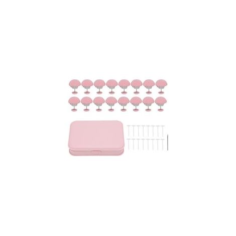 16pcs lit Duvette Fixage Clip Clip de champignon Fixateur de courtepointe en plastique en plastique en forme de champignon pour coussin de maison rose