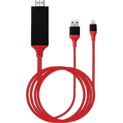 Câble adaptateur USB-C vers HDMI, en cuivre PVC, compatible avec les téléphones portables et les ordinateurs portables. (1/5)