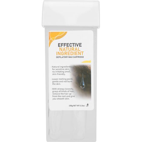 Rouleau de cire dépilatoire transparent 100g, épilation professionnelle à domicile, jambe et aisselle, applicateur à rouleau réutilisable (1/5)