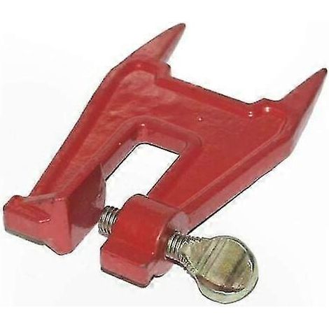 Étau de maintien pour tronçonneuse, outil de serrage robuste avec pince à barre, idéal pour affûtage et entretien d'équipement forestier, usage intensif. (1/5)