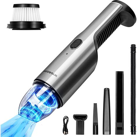 Aigostar Harolds Aspirapolvere portatile per auto con ricaricabile USB e filtro HEPA (1/5)