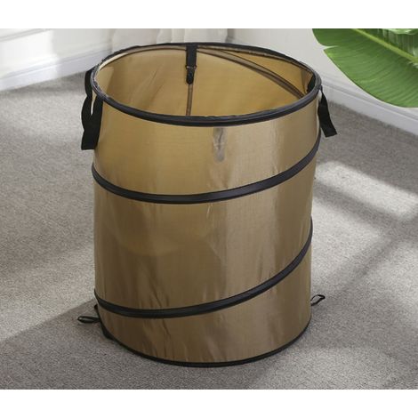 Dunkelgrüne, freistehende Gartensäcke, je 37 l, Pop-up-System, 3er-Pack