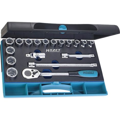 Coffret de douilles 1/2" 18 pièces 932/18 Hazet (1/4)