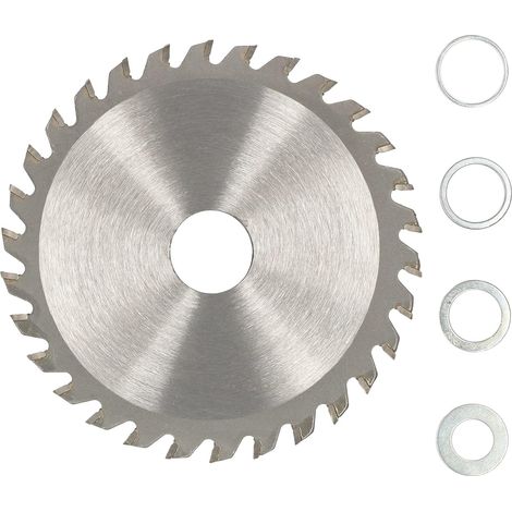 KOTARBAU Lame de scie en carbure pour bois 30 dents Ø 125 mm + anneaux réducteurs (1/5)