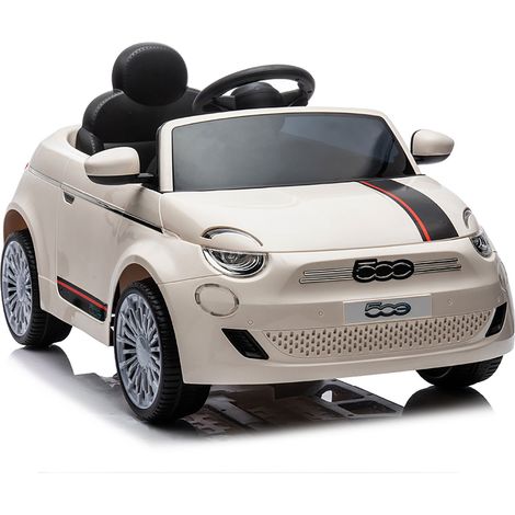 Macchina Elettrica per Bambini Licenza Ufficiale  Fiat 500 10,8V Bianco