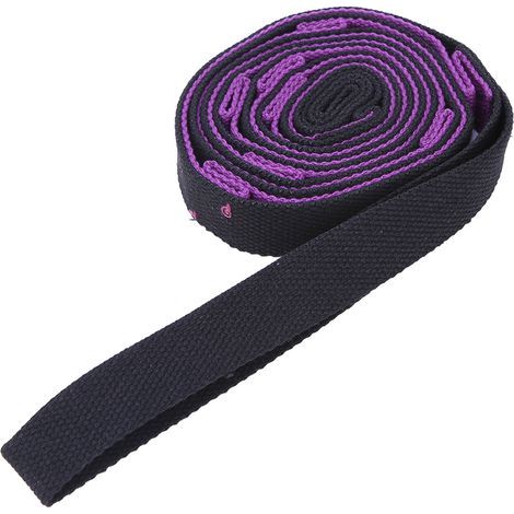 Sangle de Résistance en Latex Antidérapant pour Squat Profond, Yoga et Fitness - Équipement d'Entraînement pour Jambes et Fessiers - Noir (1/5)