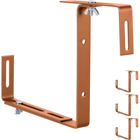 Ganci regolabili per fioriere da ringhiera, set da 4 (1/5)