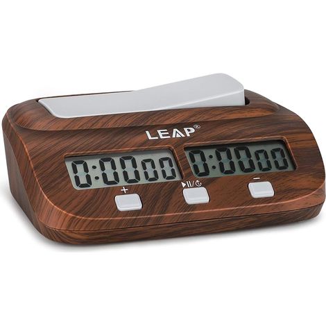 Horloge d'échecs numérique PQ9907S, chronomètre professionnel FIDE avec affichage LED haute définition, compte à rebours jusqu'à 10h, alarme réglable, pour échecs chinois/internationaux et Go, boîtier (1/3)