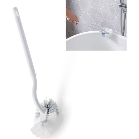 S-förmige Toilettenbürste, dichte Eckreinigungsbürste, Badezimmer-WC-Bürste (1/5)