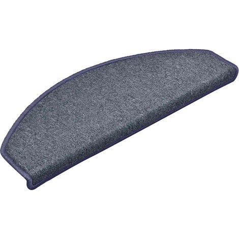 Tapis d'escalier 30 pcs，Paillasson d'escalier，Tapis de marche gris foncé et bleu 65x24x4 cm CFW762716 (1/5)
