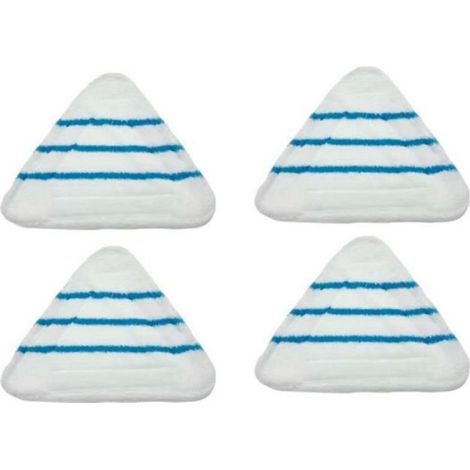Lingettes Microfibre - 28.5 x 21.5 cm - Pour Balai Vapeur Triangulaire - Lot de 4 (1/3)