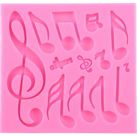 Moule en silicone à notes de musique pour fondant, gâteau et décoration – tapis en dentelle, outil polyvalent (1/4)