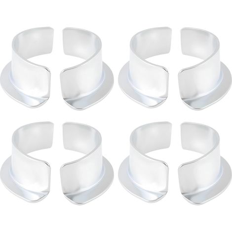 4 Paires de Colliers d'échappement Demi-Lune pour Motos Compatible avec (1/5)
