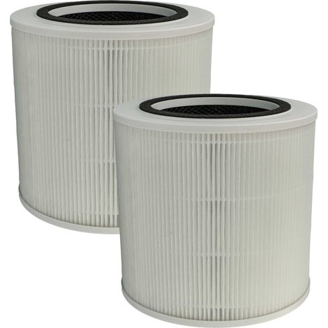 vhbw 2x filtro de aire compatible con Medion MD10171 purificador - Filtro combi prefiltro + HEPA + carbón activo