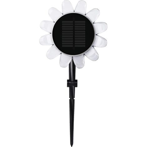 Lampe solaire de jardin étanche pour extérieur, éclairage paysager LED multicolore en forme de tournesol, lampe décorative pour jardin, piscine, cour, terrasse, 1 lampe + 1 support (1/2)