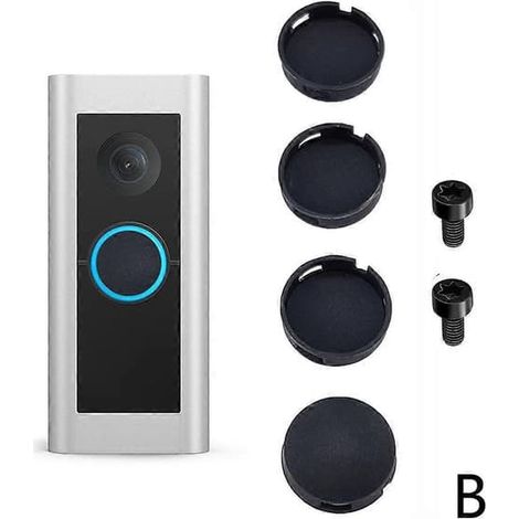 Bouton de remplacement noir pour sonnette Ring Doorbell Pro (1 pièce) - Réparer les boutons endommagés, cassés ou fissurés (1/5)