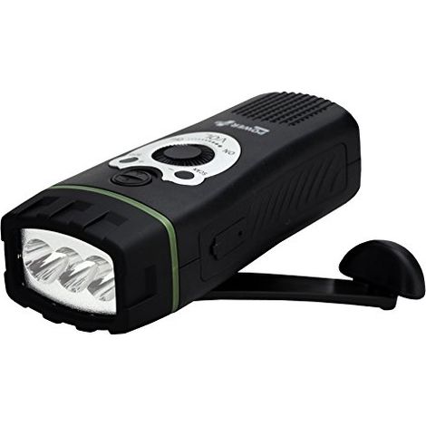 Radio Dynamo Linterna LED Alarma Personal POWERplus Wolf Emergencia