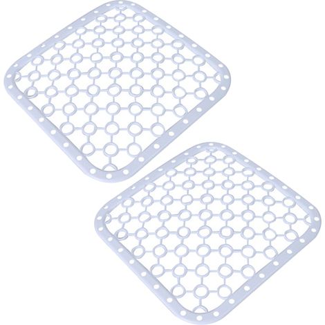Bac de protection d'évier en silicone résistant à la chaleur, avec pieds surélevés, lavable en machine, gris (1/5)