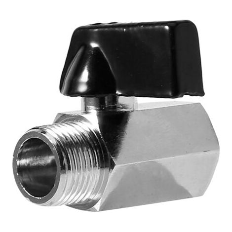 Robinet à Bille Laiton - Filetage Mâle BSP x Femelle BSP - Pour Compresseur d'Air