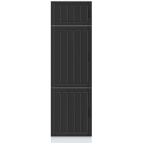 Armoire de Cuisine Noire en Bois d'Ingénierie - Meuble de Rangement Moderne pour Cuisine (1/5)