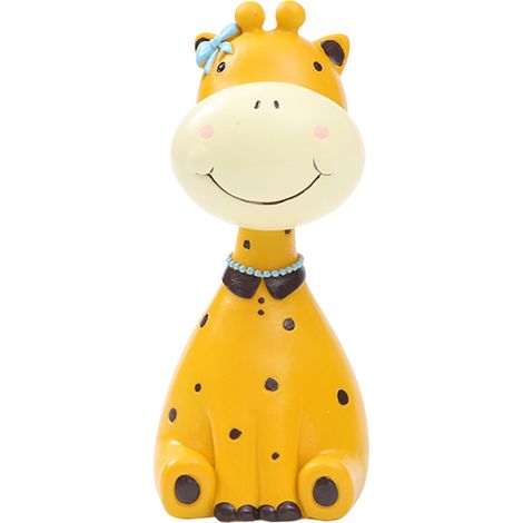 Porte-lunettes en résine forme animal support décoratif jaune robuste 14,5x7cm pour bureau et maison (1/3)