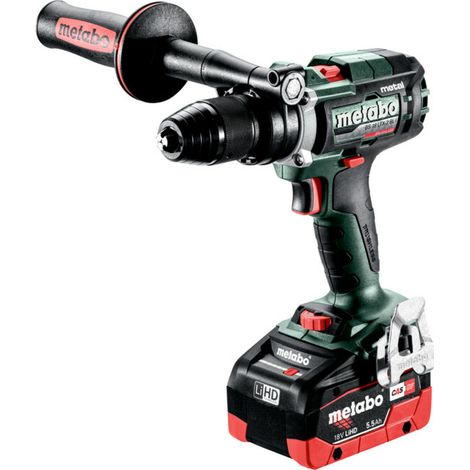 Metabo - Perceuse-visseuse sans fil 18 V, 2 batteries Li-HD 5,5 Ah, chargeur 603181660 (1/5)