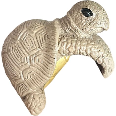 Décoration de pot de fleurs en forme de tortue, statuette de tortue suspendue en résine, adorable tortue grimpante, figurine pour pot de fleurs, cadeau pour la décoration de jardin. (1/5)