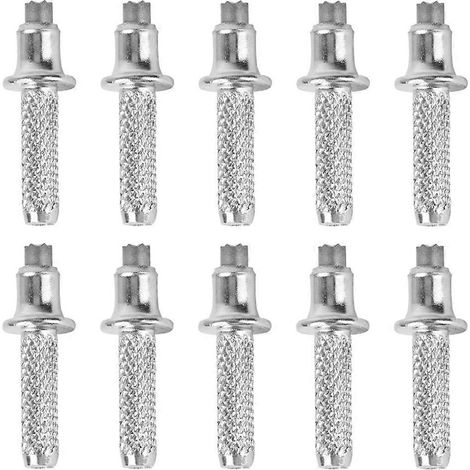 10 embouts de fixation pour bâtons de randonnée Alpenstock, embouts en caoutchouc pour bâtons de marche-3.10X0.50X0.50CM-Silver (1/3)