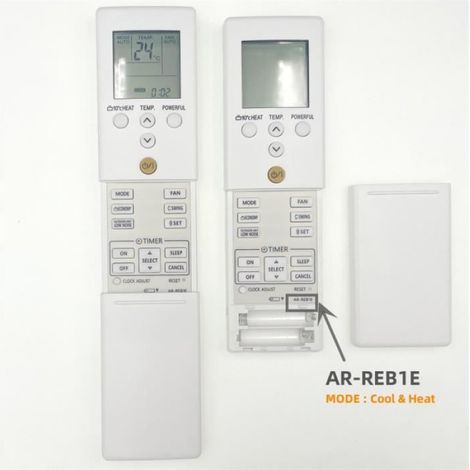 Télécommande de Remplacement,Télécommande AR-REM5E-AR-REB1E-AR-REM1U pour climatiseur FUJITSU GENERAL,compatible - AR-REB1E[E9]