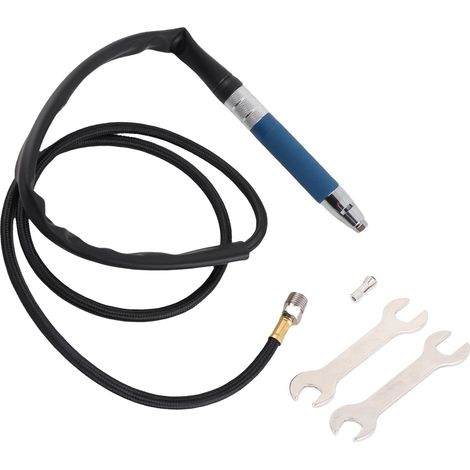 Meuleuse pneumatique pour crayon, outil pneumatique réglable, stylo de gravure pneumatique 1/4 po, kit micro 70 000 tr/min (1/5)