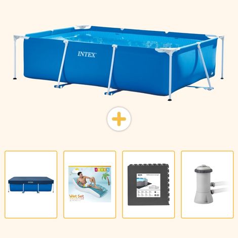 Intex Piscine Tubulaire Rectangulaire - 300x200x75 cm - 5-pièces S49 (1/5)