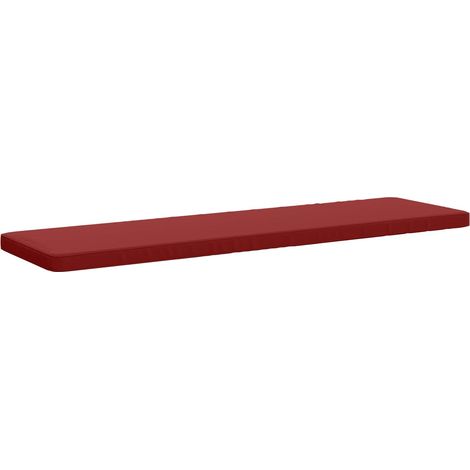 Cuscino per Panchina a 1 Pezzo VUGHT 100% Poliestere Rosso Vino vidaXL (1/5)