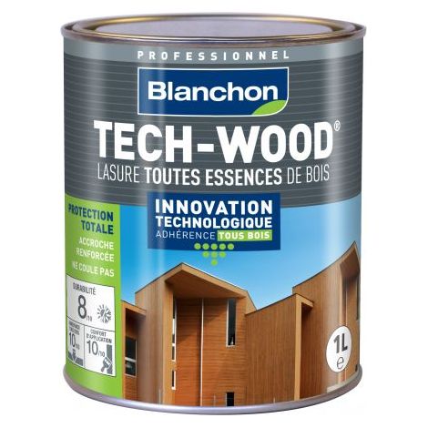 Blanchon Tech-Wood Lasur 1L weiß für alle Holzarten