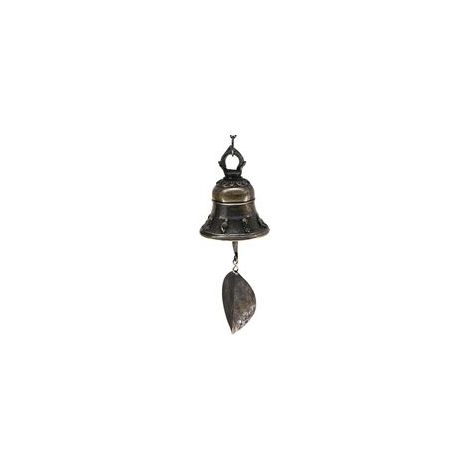 Décoration de porte artisanale avec carillon éolien, petite cloche en cuivre, 7 cm x 9 cm. (1/5)