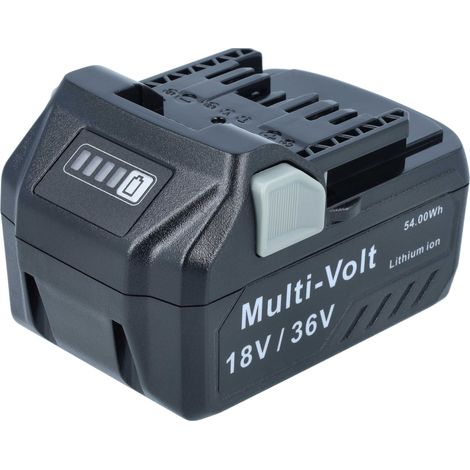 vhbw Batteria compatibile con HiKOKI 371751M, 402933, AW18DBL, C18DBAL, C18DBL attrezzi da lavoro (3000 / 1500 mAh, Li-Ion, 18 / 36 V) (1/5)