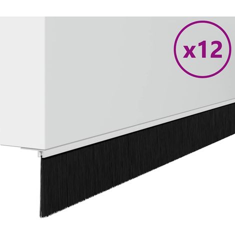 Spazzole per porte a vite 12 pcs Bianco 100 cm vidaXL